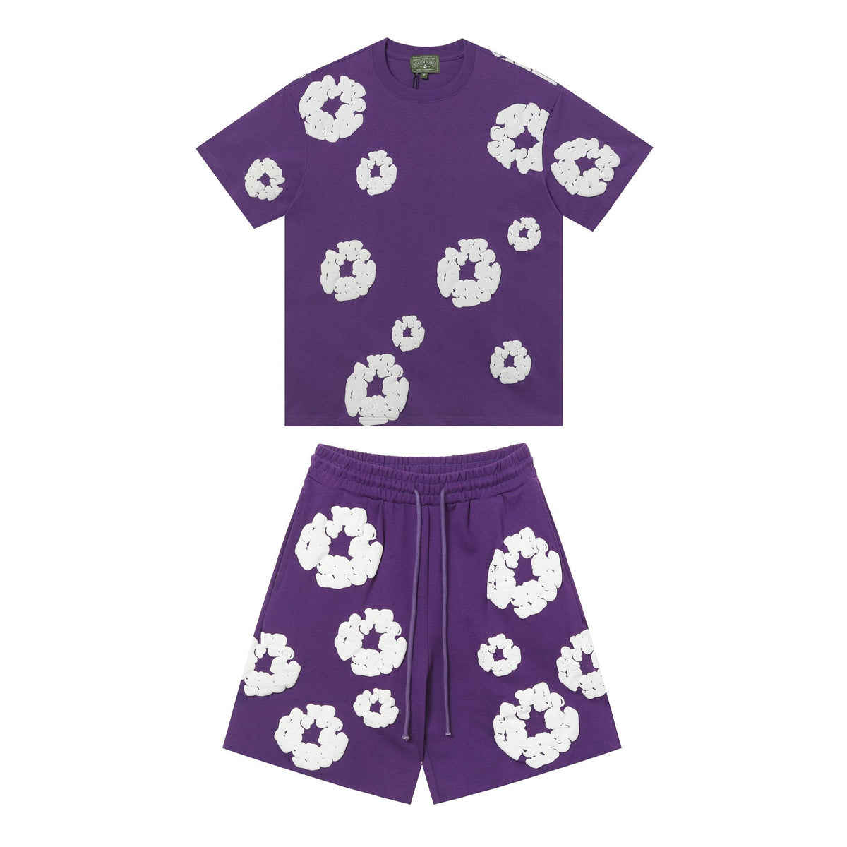 DENIM TEARS All-Over Flower Short-Sleeve Set
