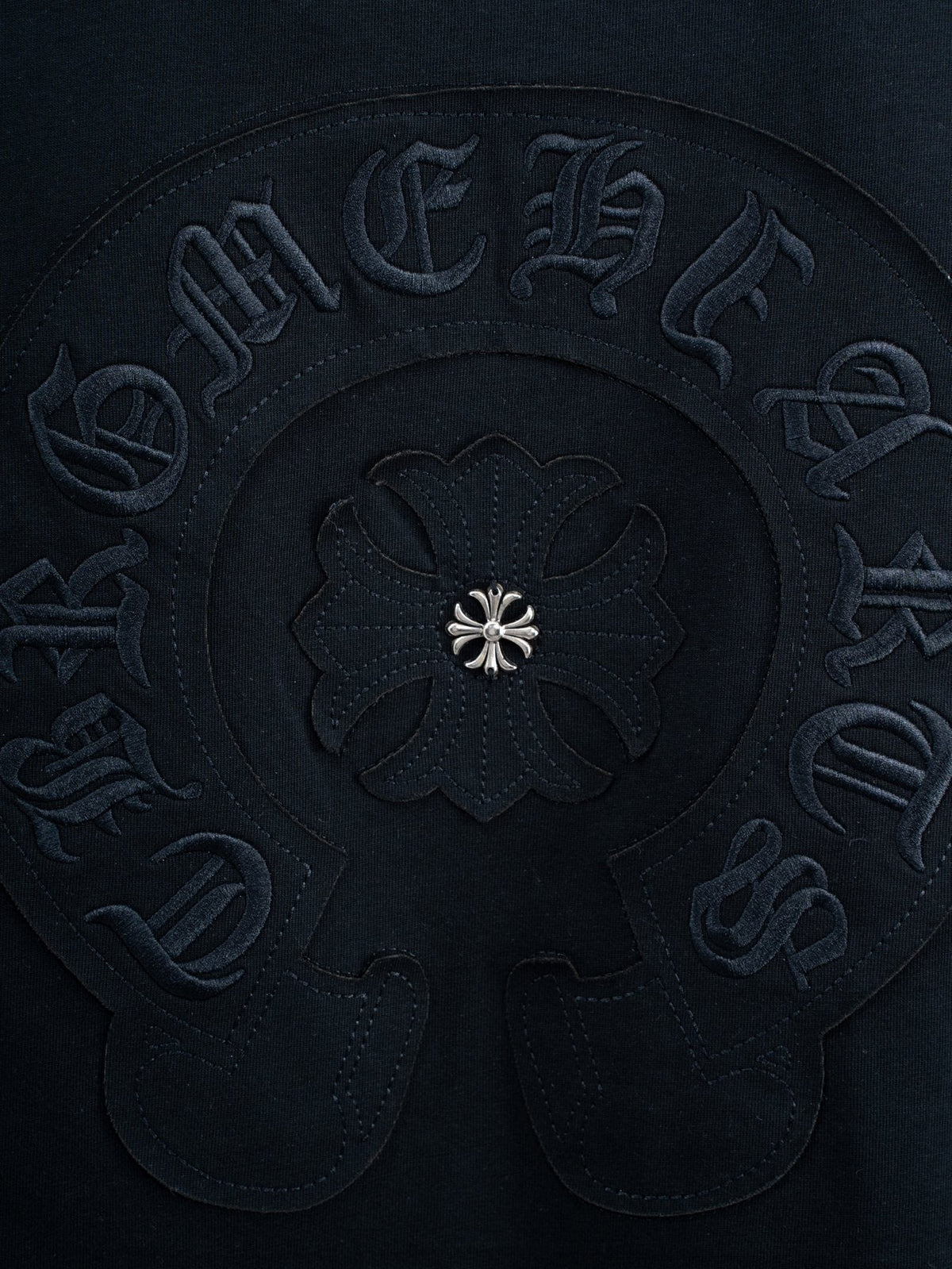 Chrome Hearts Horseshoe Floral Graphic T-Shirt