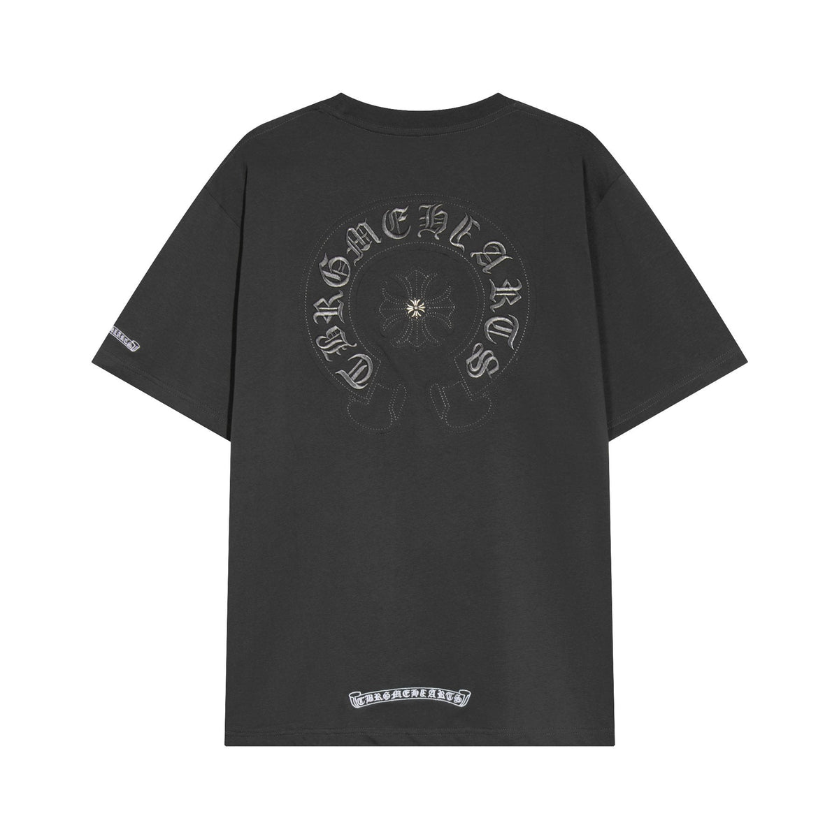 Chrome Hearts Horseshoe Floral Graphic T-Shirt