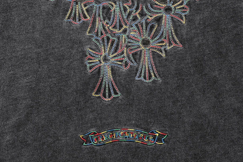 Chrome Hearts Cross Motif Embroidered Crewneck Sweatshirt