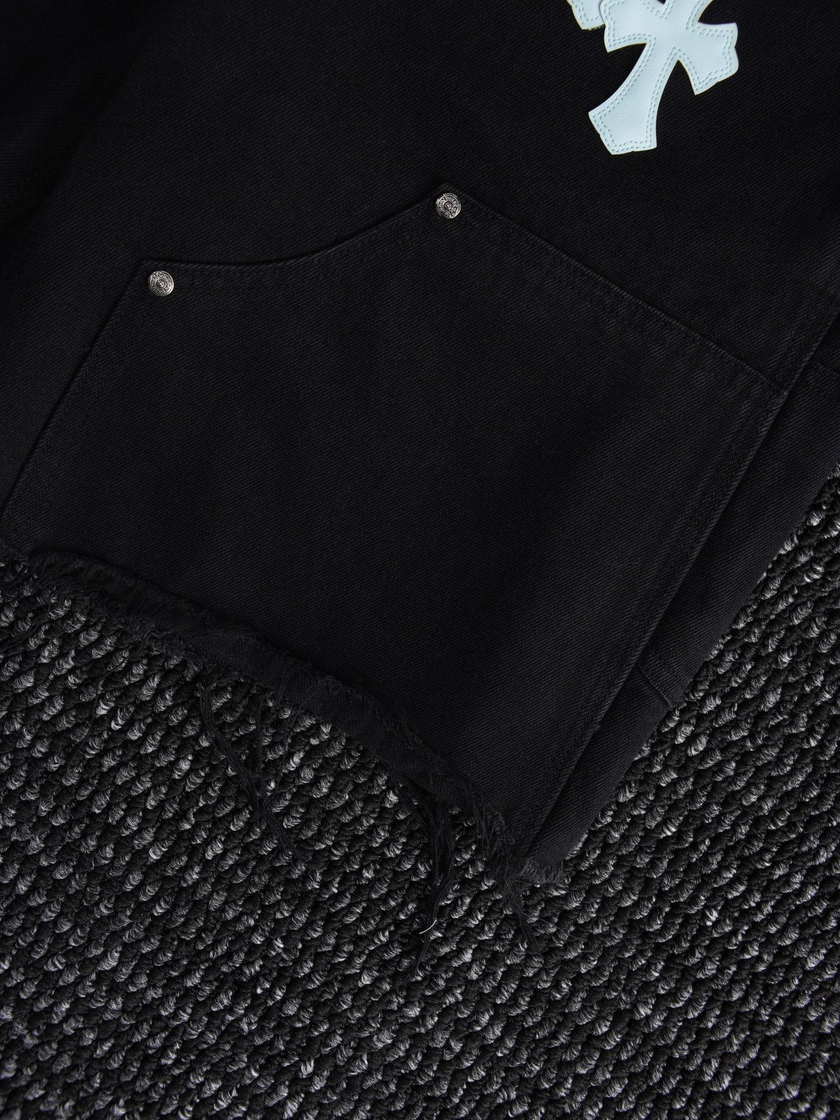Chrome Hearts Cross Graphic Black Shorts