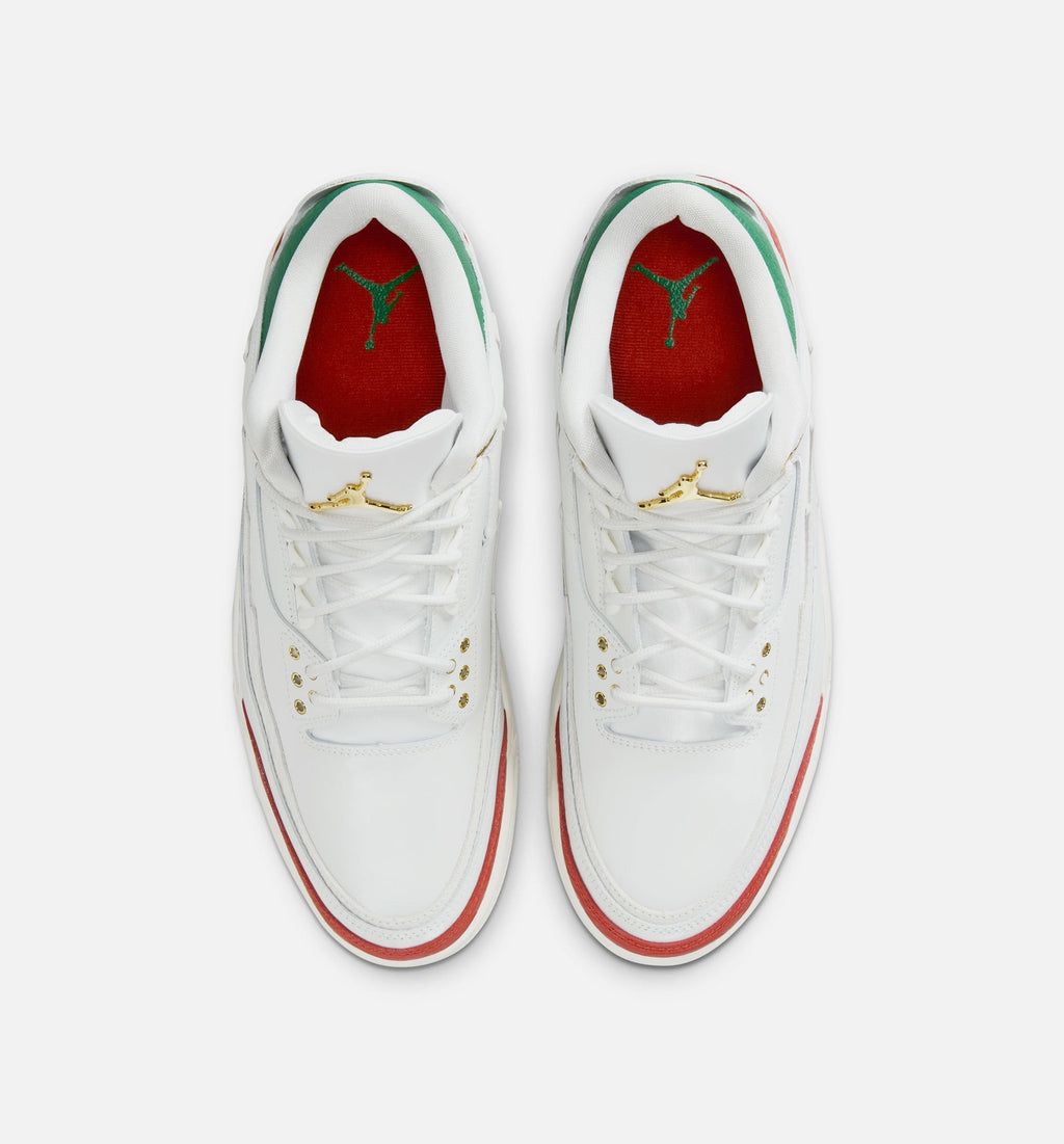 Air Jordan 3 Retro El Vuelo – Men's Lifestyle Shoe | Summit White/Pine Green/Dragon Red/Metallic Gold