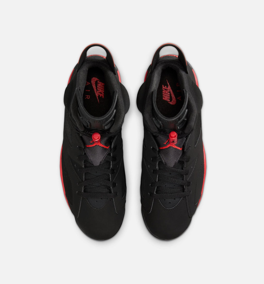 Air Jordan 6 Retro Infrared Salesman Men's Lifestyle Shoes - Black/Light Crimson