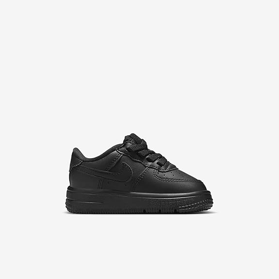 Toddler's Nike Force 1 Low Easyon Black/Black-Black (FN0236 001)