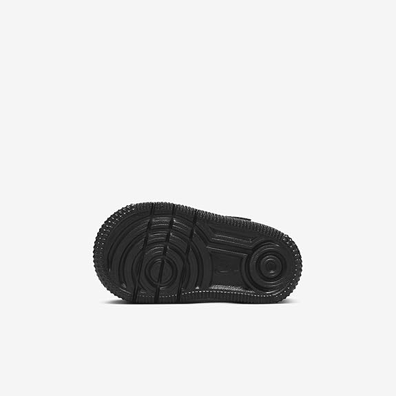Toddler's Nike Force 1 Low Easyon Black/Black-Black (FN0236 001)