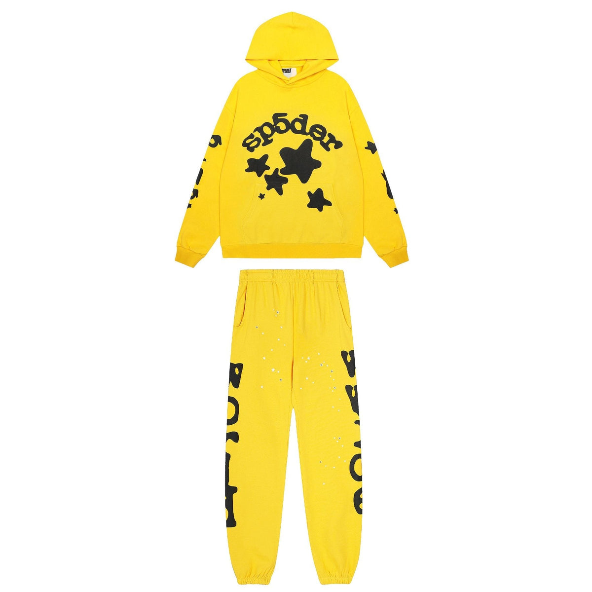 Sp5der Star Graphic Hoodie & Jogger Matching Set
