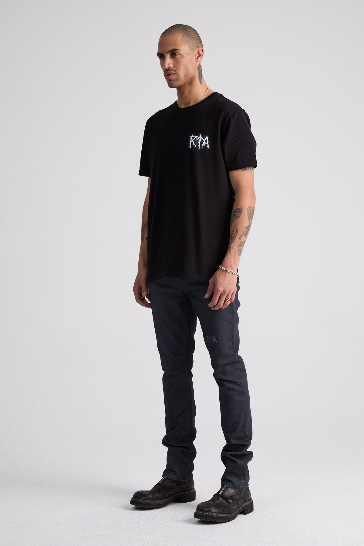 RTA Dusty Navy Triple Cross Bryant Denim