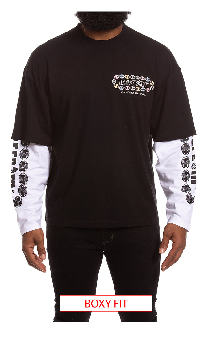 Icecream Jupiter Long Sleeve Boxy Fit Tee