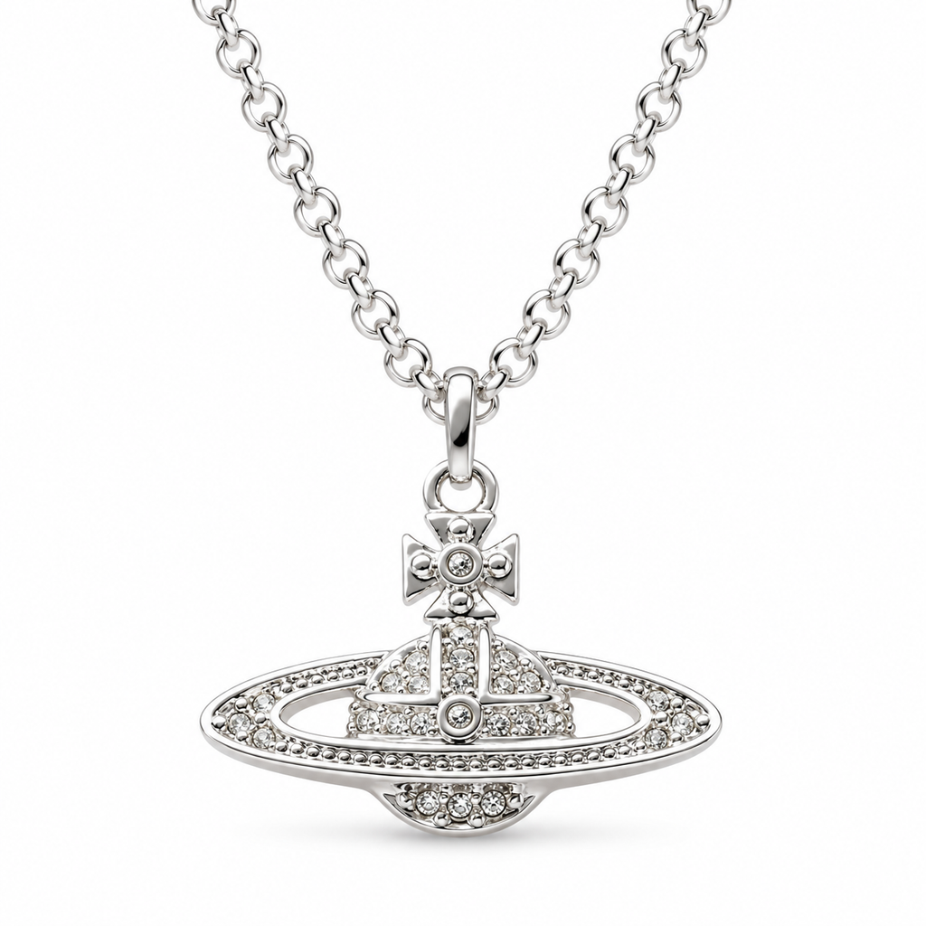 Vivienne Westwood Style Layered Chain Orb Necklace
