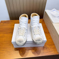 Maison Margiela White High-Top Lace-Up Sneakers
