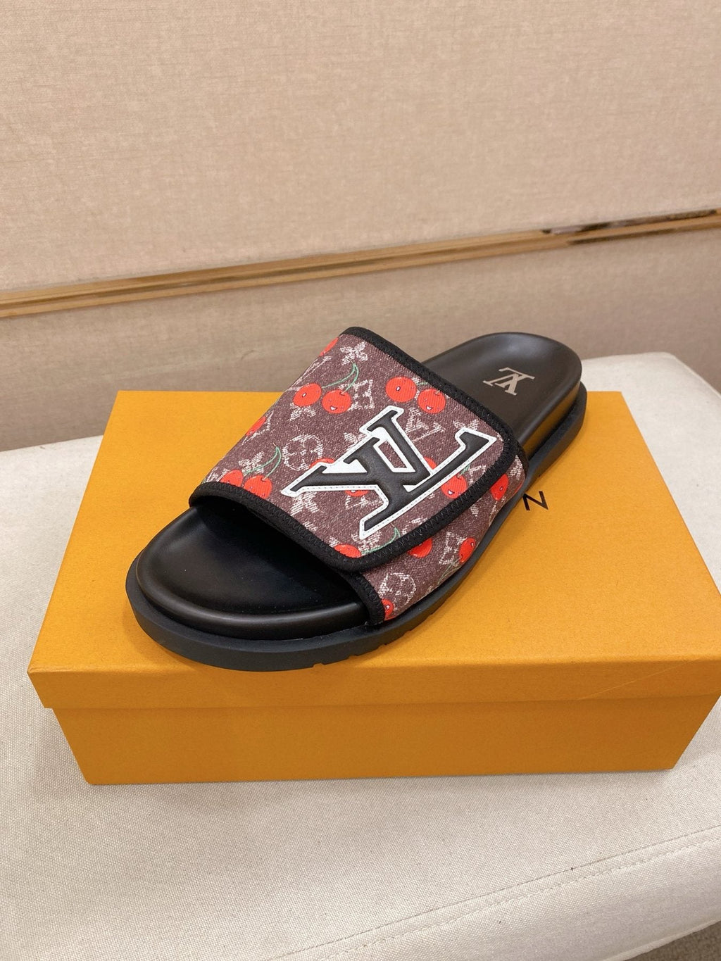 Louis Vuitton Graphic Print Slide Sandals