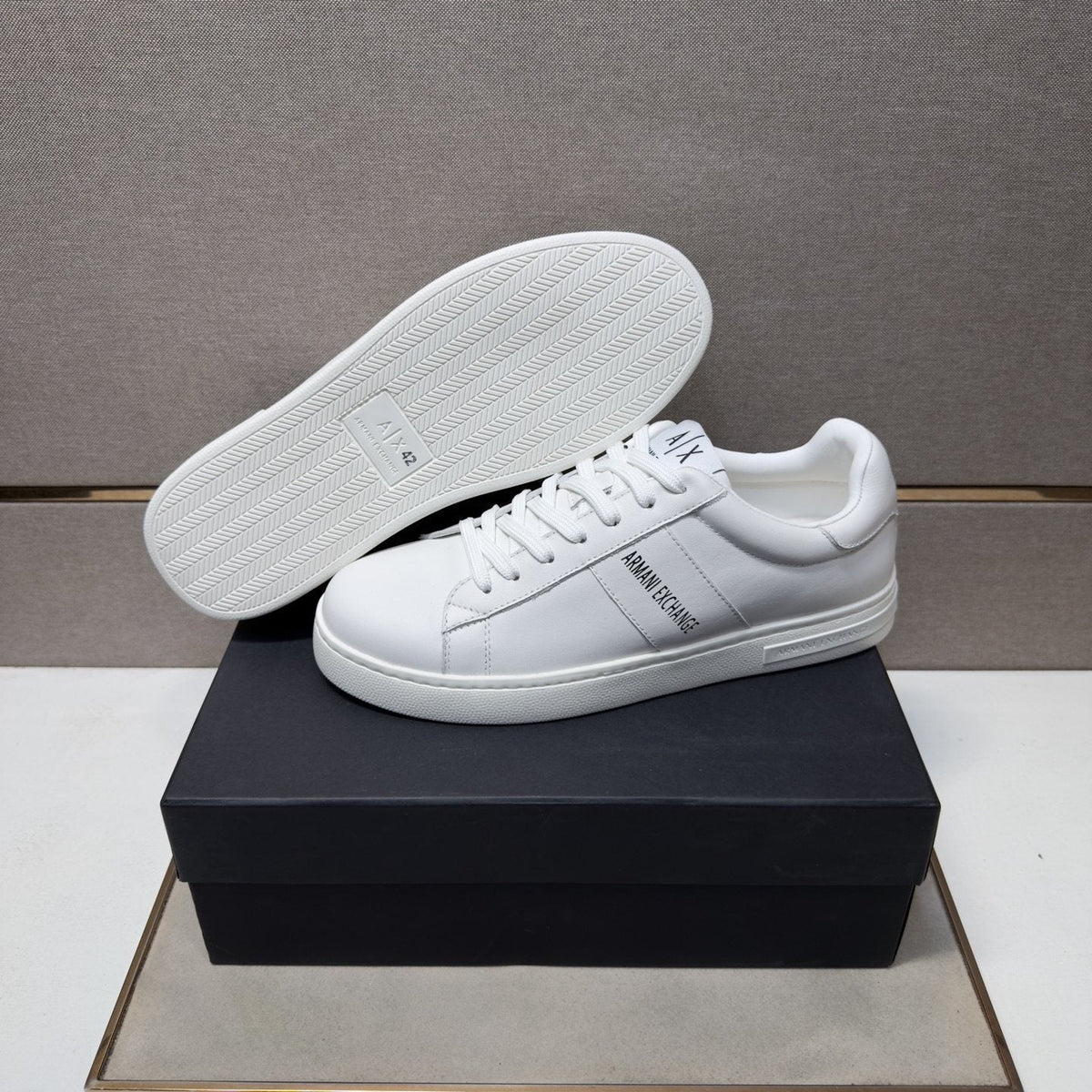 Armani Exchange Men's Low-Top Logo Sneakers