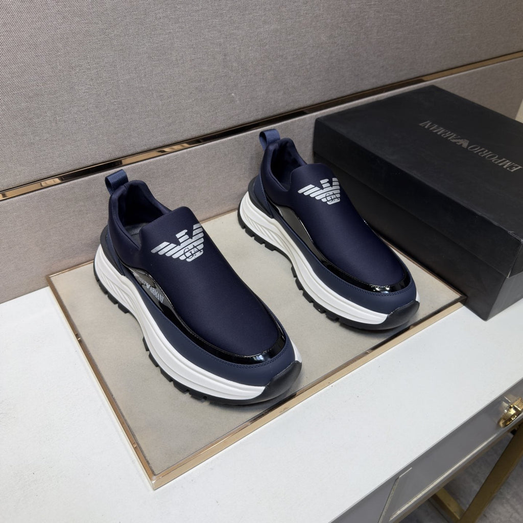 Armani Chunky Sole Slip-On Sneakers