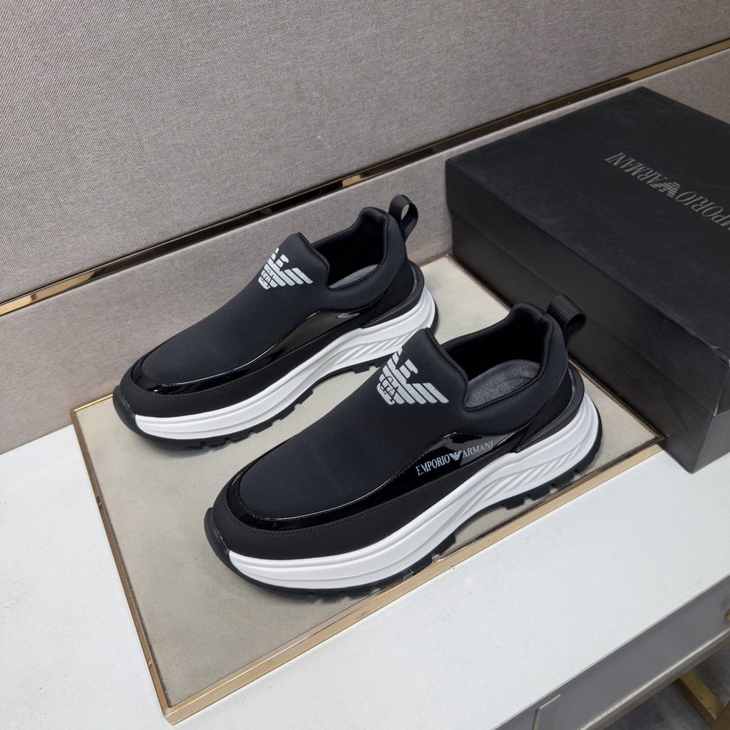 Armani Chunky Sole Slip-On Sneakers
