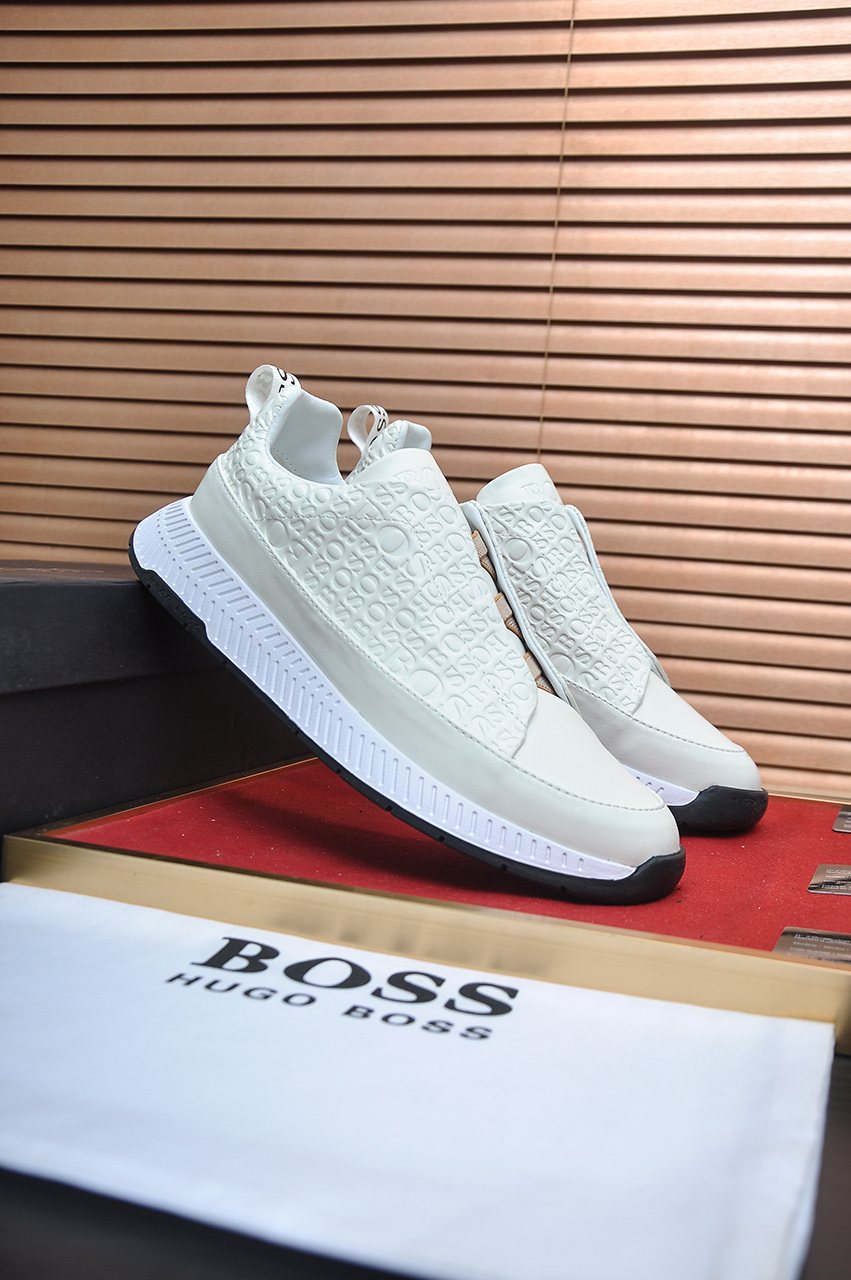 Hugo Boss Textured Low-Top Sneakers