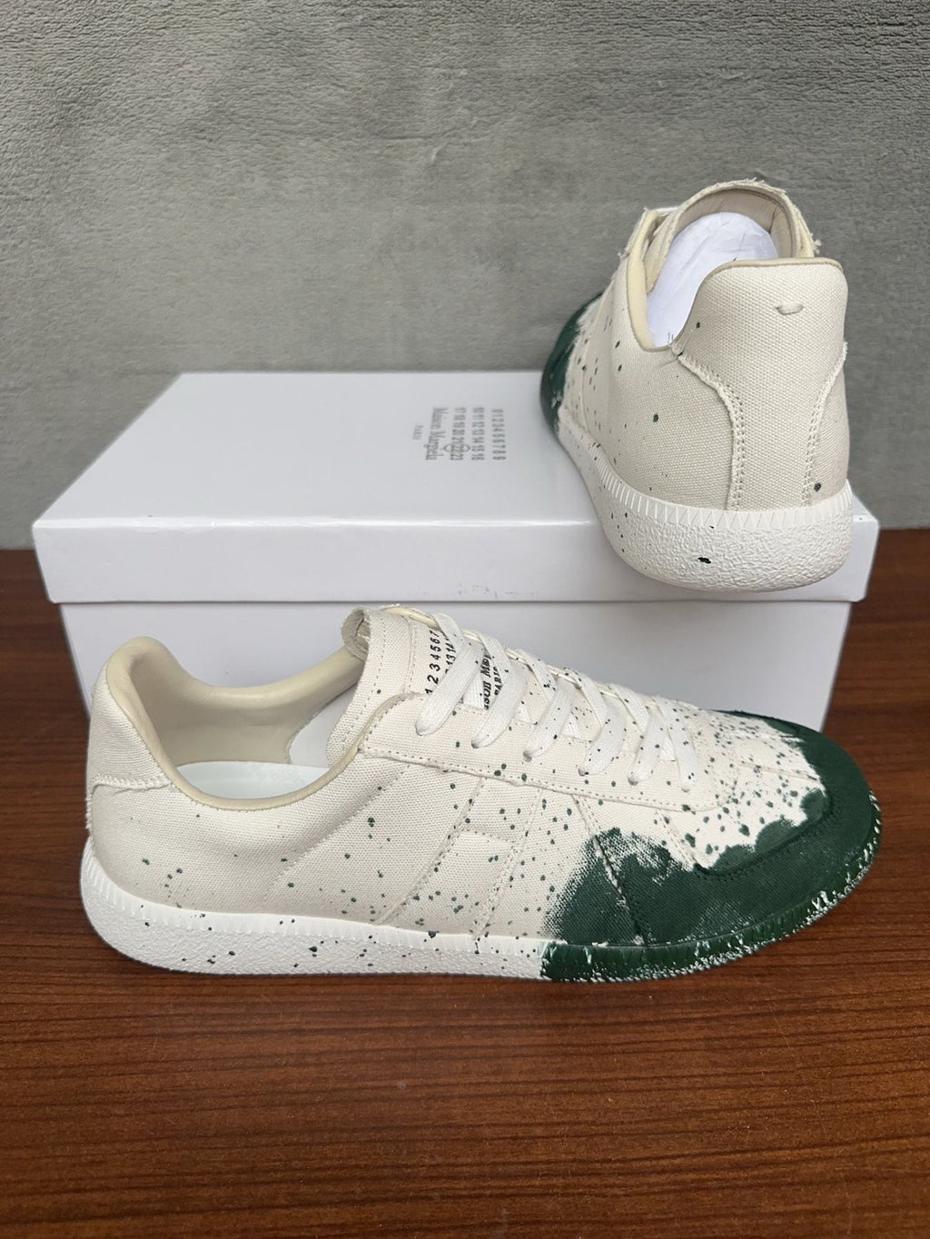 Maison Margiela Painted-Toe Low-Top Sneakers