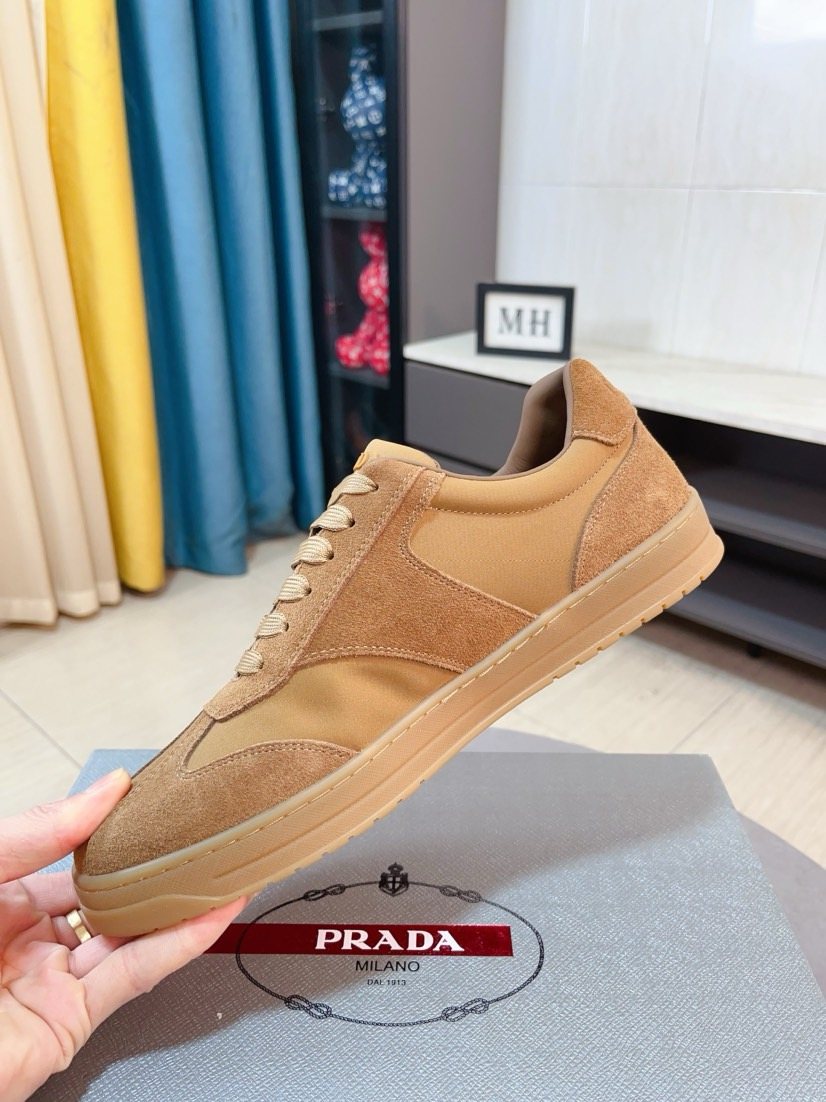 Prada Low-Top Gum Sole Sneakers