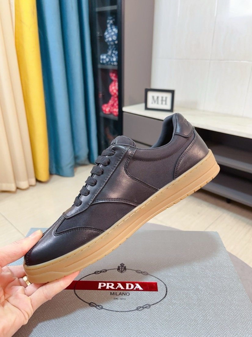 Prada Low-Top Gum Sole Sneakers