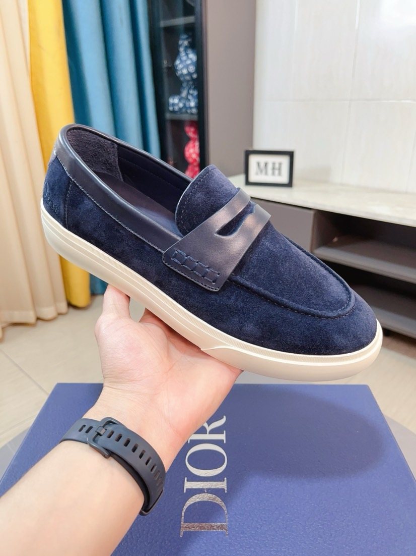 Dior Strap Loafers with Contrast Soles