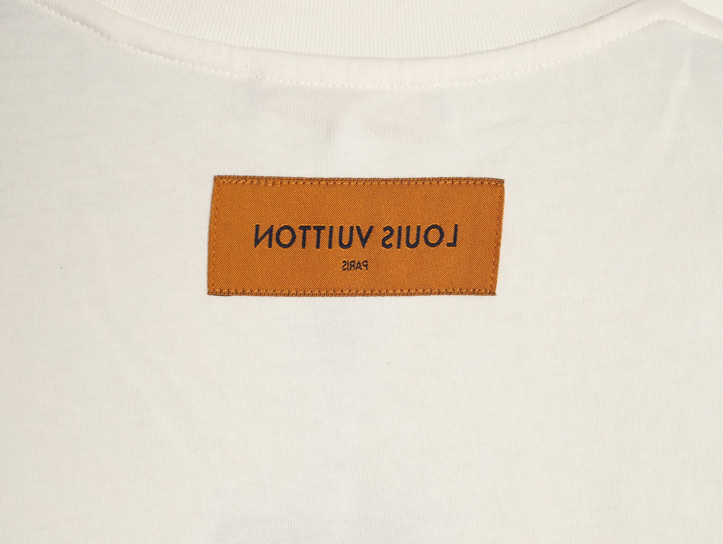 Louis Vuitton Script Lettering Graphic T-Shirt - Off-White