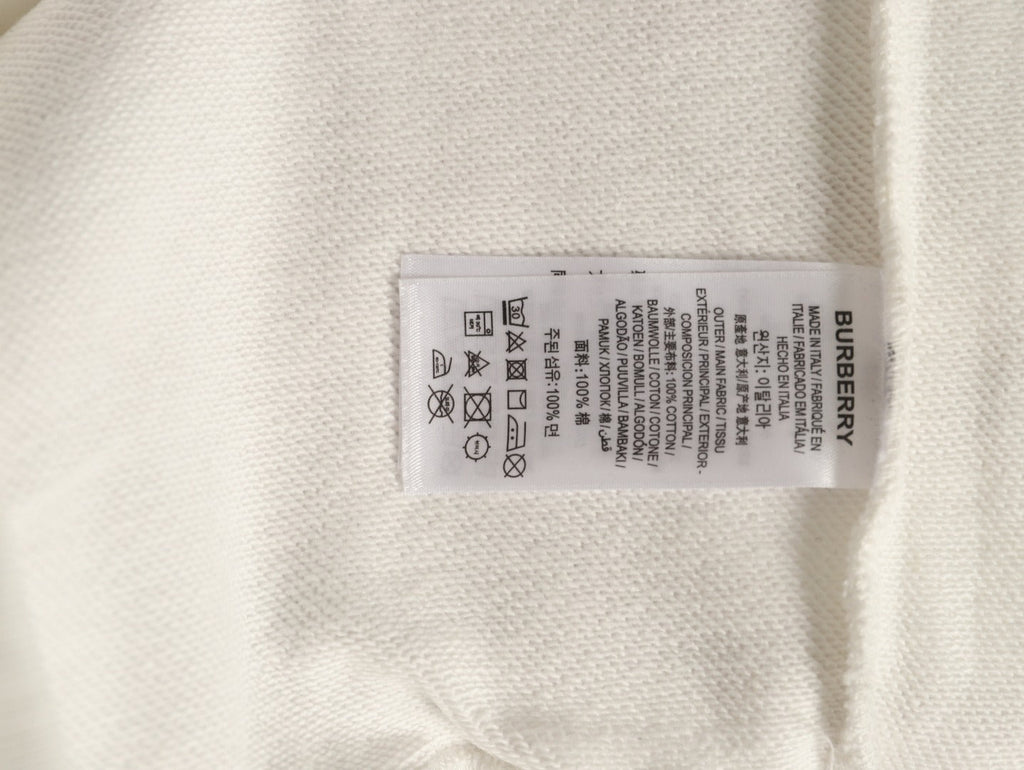 Burberry Teddy Bear Lettering Crewneck Sweatshirt - Cream