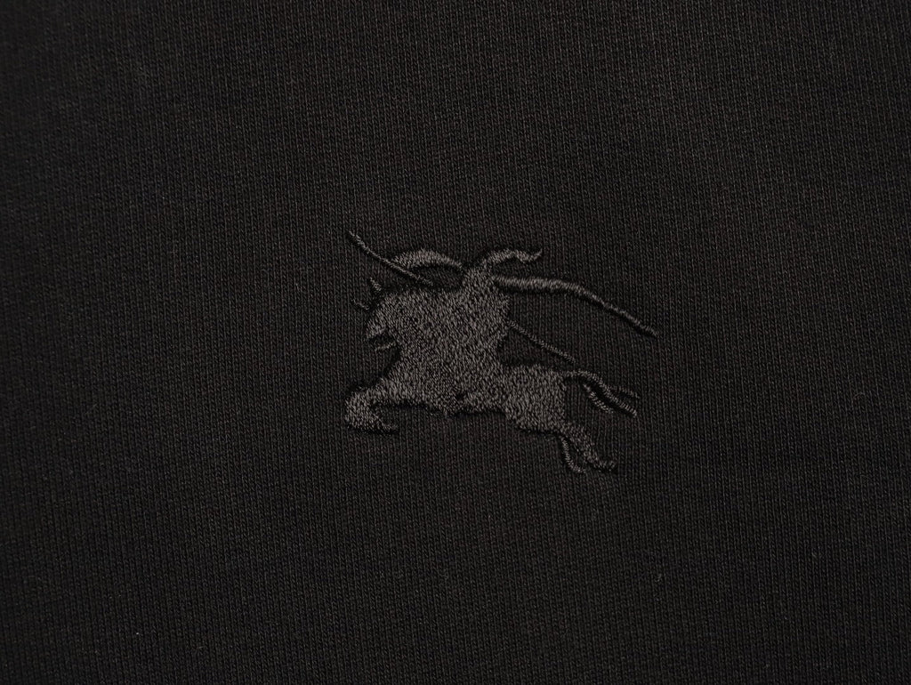 Burberry Check-Trim Crewneck Sweatshirt - Black