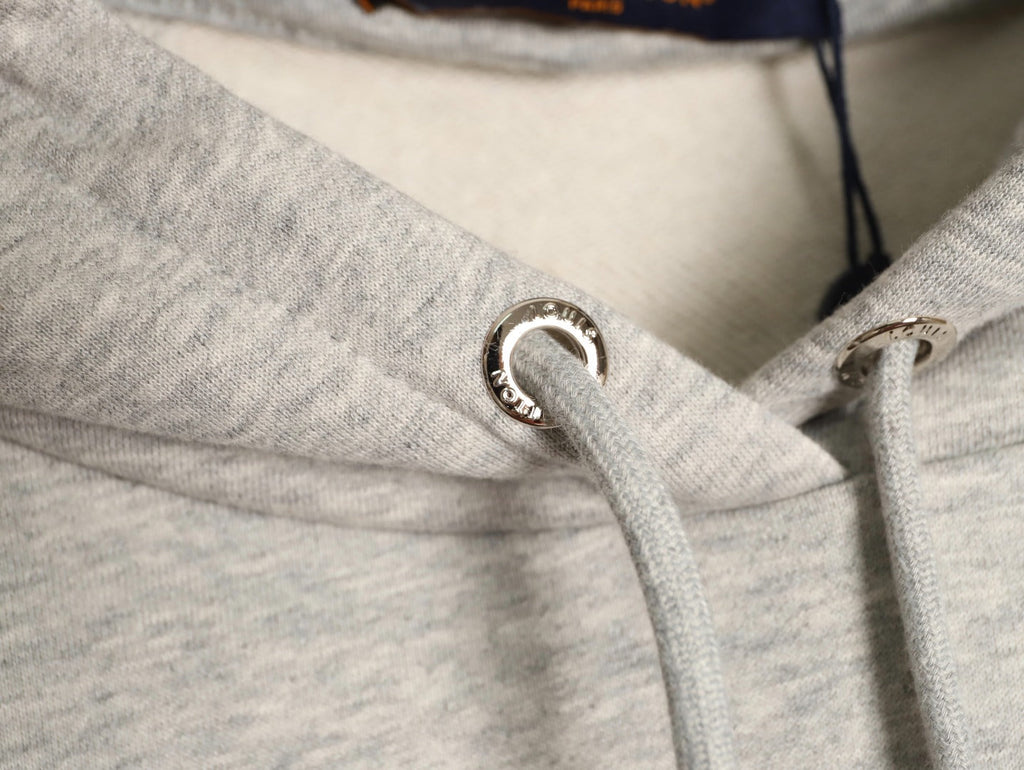 Louis Vuitton LV Lettering Pullover Hoodie - Light Gray
